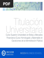 Curso Bolsa Mercados Financieros