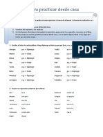 Ejercicios para Practicar Desde Casa Diptongos e Hiatos Corregidos PDF