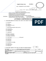 Listening Comprehension: English Written Test