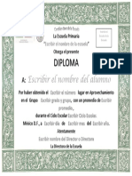 Diploma Aprovechamiento para Llenar