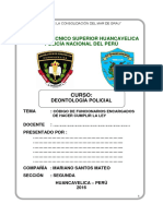 Codigo de Conducta de Funcionarios Encargados de Hacer Cumplir La Ley Monografia PNP