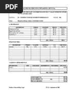 Precios Unitarios Sistema de Drenaje y Pavimentacion 1 Calle