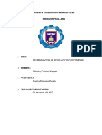 Determinación de Ácido Acético en Vinagre