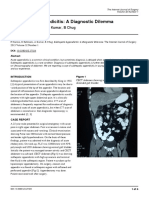 Subhepatic Appendicitis - A Diagnostic Dilemma