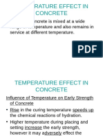 Temperature and Effect On Concrete