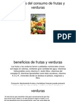 Beneficios Del Consumo de Frutas y Verduras