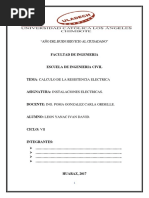 MONOGRAFIA Calculo de Resistencia Electrica
