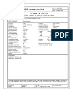 Hoja de Datos de Motor Eléctrico