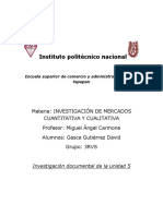 Investigación Documental de Investigación de Mercados Cualitativa y Cuantitativa Unidad 5