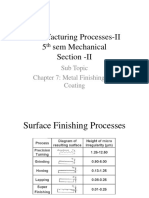 Surface Finishing Processes - Manufacturing Processes-II