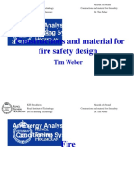 Constructions and Material For Fire Safety Design: An Exergy Analysis of A Concrete Core Conditioning System Coupled With