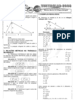 Matemática - Pré-Vestibular Impacto - Trigonometria - Relações Métricas No Triângulo Retângulo I