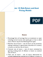 Chapter 10: Risk-Return and Asset Pricing Models