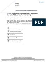 Liming Pretreatment Reduces Sludge Build Up On The Dryer Wall During Thermal Drying