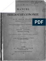 Manuel de Bibliotheconomie