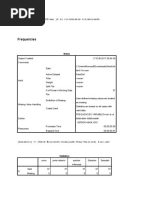 Frequencies: FREQUENCIES VARIABLES Umr JK Si Totlskrsblm Totlskorssdh /order Analysis