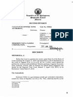 Cagayan Economic Zone Authority vs. Meridien Vista Gaming Corporation