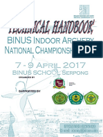 Technical Handbook BINUS Indoor National Archery Championship 2017