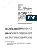 Demanda de Indemnizacion Por Accidente de Trabajo