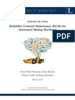 RCM For Automated Mining Machinery