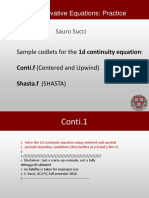 Conservative Equations: Practice: Sauro Succi