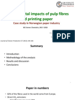 Environmental Impacts of Pulp Fibres and Printing Paper: Case Study in Norwegian Paper Industry