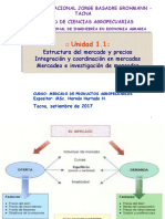 Estructura Del Mercado y Precios Integración y Coordinación en Mercados Mercadeo e Investigación de Mercados