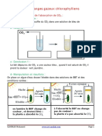 Echanges Gazeux