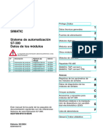 Sistema de Automatización-S7-300 Datos Modulos