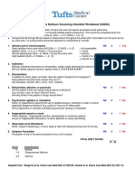 2013 Tufts ICU Delirium Screening Checklist