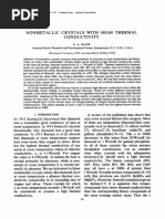 Nonmetallic Crystals With High Thermal Conductivity