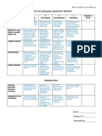 Assesing Lab Reports