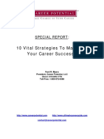 10 Vital Strategies To Maximize Your Career Success: Special Report