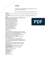 Syllabus Fans and Blowers: Types, Performance Evaluation, Efficient System Operation, Flow