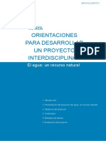 Orientaciones para Desarrollar Un Proyeto Interdisciplinar