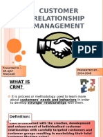 Customer Relationship Management: Presented By:-2034-2048 Presented To - DR - Ajay Prashar