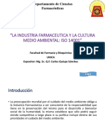 La Industria Farmaceutica y La Cultura Medioambiental