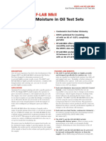 Karl Fischer Moisture in Oil Test Sets: Kf875 and Kf-Lab Mkii