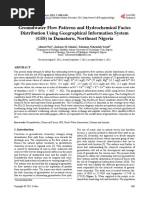 Groundwater Flow Patterns and Hydrochemical Facies Distribution Using Geographical Information System (GIS) in Damaturu, Northeast Nigeria