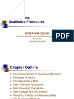 Chapter Nine: Qualitative Procedures: Research Design