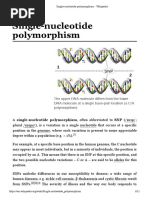 Single-Nucleotide Polymorphism