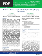 Design and Thermal Analysis On Engine Cylinder Fin by Varying Fin Material