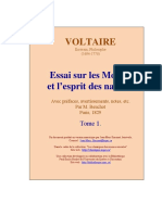 Voltaire Essai Sur Les Moeurs t1 PDF