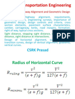 CE354: Transportation Engineering: CSRK Prasad