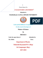 Nuclear Fission and Fusion Project