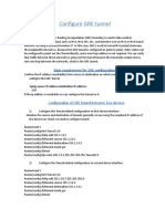 Configure GRE Tunnel: Basic Requirement For GRE Configuration