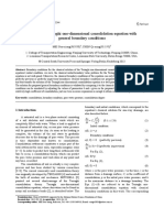 Solution of Terzaghi One-Dimensional Consolidation Equation With Generl Boundary Conditions