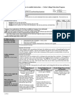 Lesson Planning Form For Accessible Instruction - Calvin College Education Program