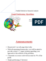 Graph Partitioning Algorithms: CME342 - Parallel Methods in Numerical Analysis