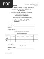 CXC - Csec - Electrical Electronnics - Sba Booklet 2010